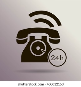Phone icon, vector illustration