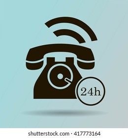 Phone icon, vector illustration
