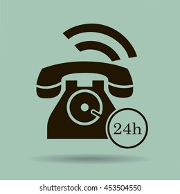 Phone icon, vector illustration