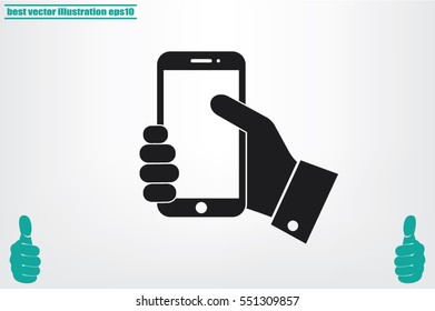 Phone icon vector illustration.