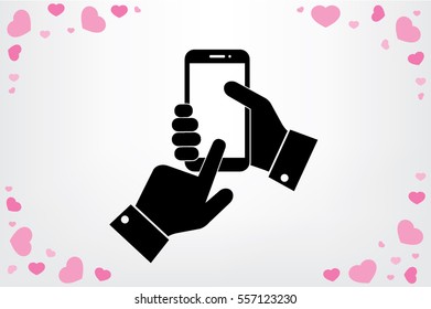 Phone icon vector illustration.