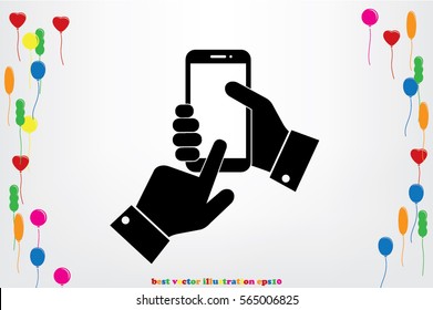 Phone icon vector illustration 