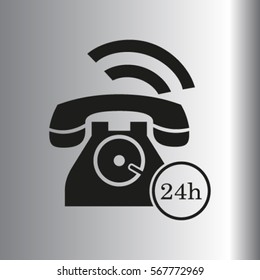 Phone icon, vector illustration