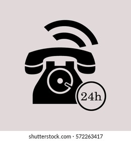Phone icon, vector illustration