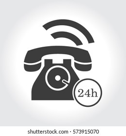 Phone icon, vector illustration