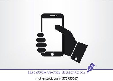 Phone icon vector illustration.