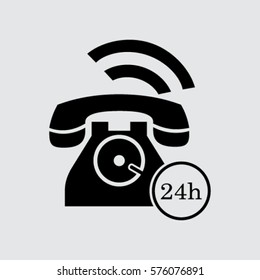 Phone icon, vector illustration
