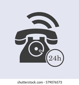 Phone icon, vector illustration