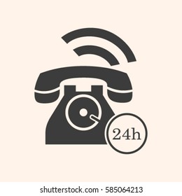 Phone icon, vector illustration