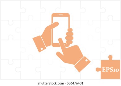 Phone icon vector illustration.