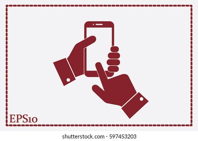 Phone icon vector illustration.