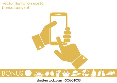 Phone icon vector illustration.