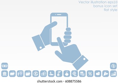 Phone icon vector illustration.