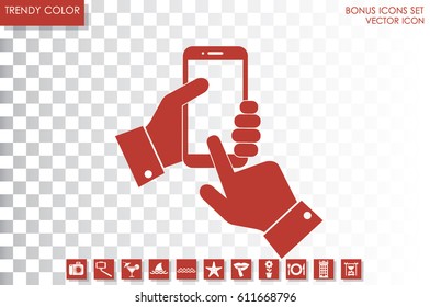 Phone icon vector illustration.