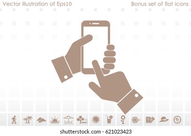 Phone icon vector illustration.