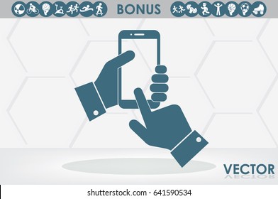 Phone icon vector illustration.