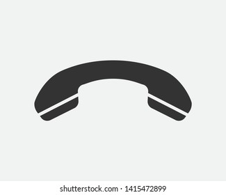 Phone icon vector illustration. Call center app. Telephone icons trendy flat style. Contact us line silhouette.