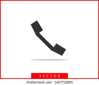 Phone icon vector illustration. Call center app. Telephone icons trendy flat style. Contact us line silhouette.