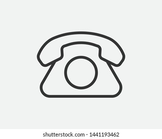 Phone icon vector illustration. Call center app. Telephone icons trendy flat style. Contact us line silhouette.