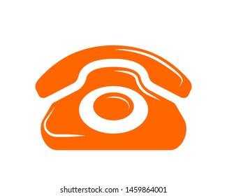 Phone icon vector illustration. Call center app. Telephone icons trendy flat style. Contact us line silhouette.