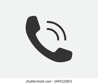 Phone icon vector illustration. Call center app. Telephone icons trendy flat style. Contact us line silhouette.