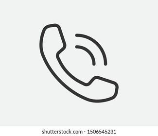 Phone icon vector illustration. Call center app. Telephone icons trendy flat style. Contact us line silhouette.