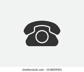 Phone icon vector illustration. Call center app. Telephone icons trendy flat style. Contact us line silhouette.