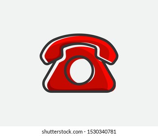 Phone icon vector illustration. Call center app. Telephone icons trendy flat style. Contact us line silhouette.