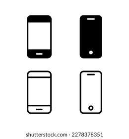 Ilustración vectorial de icono de teléfono. Signo y símbolo de llamada. símbolo de teléfono