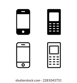 Telefonsymbol, Vektorgrafik. Rufzeichen und Symbol anrufen. Telefonsymbol