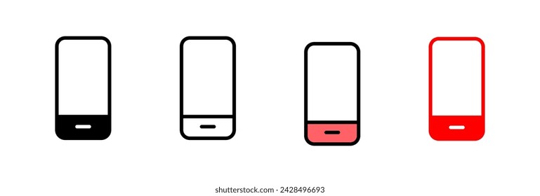 Ilustración vectorial del icono del teléfono. Signo y símbolo de llamada. símbolo de teléfono