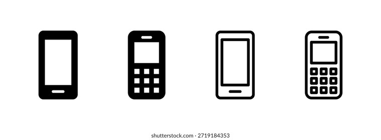 Vektorgrafik eines Telefonsymbols. Rufzeichen und Symbol. Fernsprechzeichen
