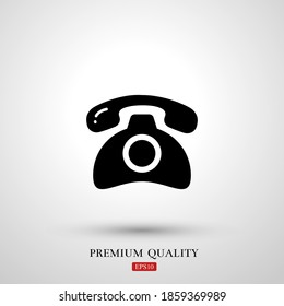 Telefonsymbol. Vektorgrafik EPS10.
