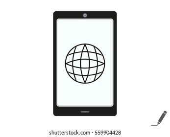 phone, icon, vector illustration eps10