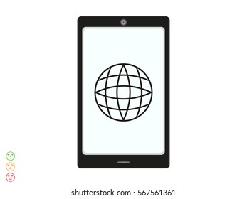 phone, icon, vector illustration eps10