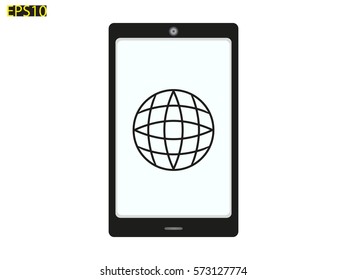 phone, icon, vector illustration eps10