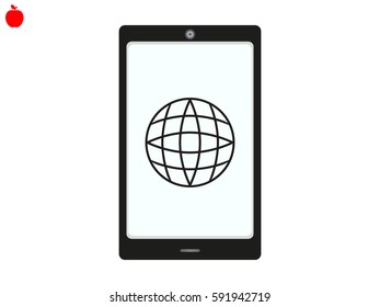 phone, icon, vector illustration eps10