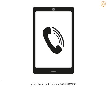 phone, icon, vector illustration eps10
