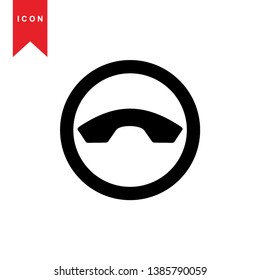 Phone icon, vector illustration. Flat design style - Vector