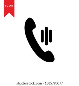 Phone icon, vector illustration. Flat design style - Vector