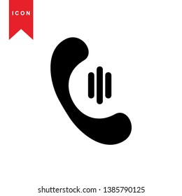 Phone icon, vector illustration. Flat design style - Vector