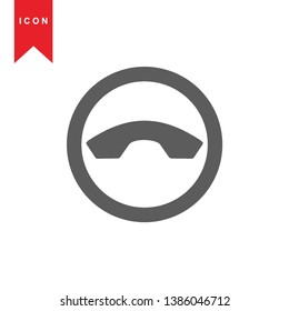 Phone icon, vector illustration. Flat design style - Vector