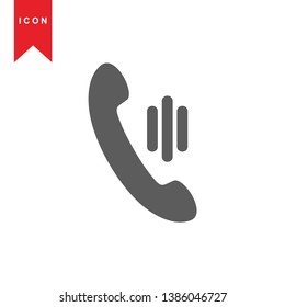 Phone icon, vector illustration. Flat design style - Vector