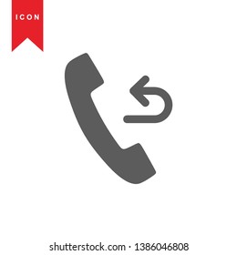 Phone icon, vector illustration. Flat design style - Vector