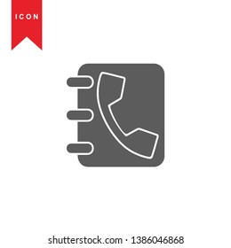 Phone icon, vector illustration. Flat design style - Vector