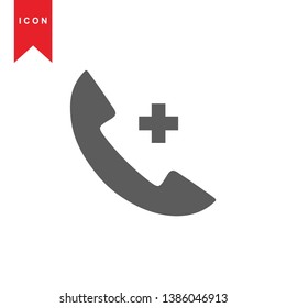 Phone icon, vector illustration. Flat design style - Vector