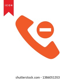 Phone icon, vector illustration. Flat design style - Vector
