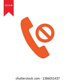 Phone icon, vector illustration. Flat design style - Vector