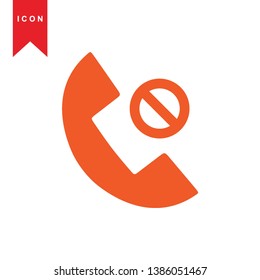 Phone icon, vector illustration. Flat design style - Vector