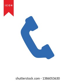 Phone icon, vector illustration. Flat design style - Vector